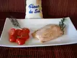 Recette Pavé de saumon aux tomates miellées (menu de st-valentin)