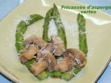 Recette Fricassée d'asperges vertes