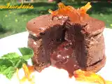 Recette Petits moelleux au chocolat noir, coeur coulant à l'orange
