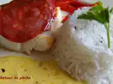 Recette Pavé de lieu jaune de ligne en écaille de chorizo sauce safranée
