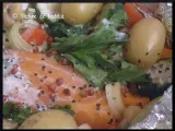 Recette Papillote de saumon et légumes
