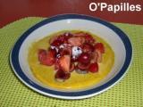 Recette Sabayon aux fraises et cerises