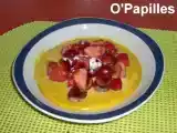 Recette Sabayon aux fraises et cerises