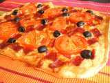 Recette Pizza au caviar d'artichaut & salami