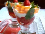 Recette Verrines fraise abricot ou à la recherche de la fraicheur !!