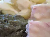 Recette Purée de laitue à l'oseille, pavé de saumon