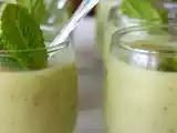 Recette Soupe froide de courgettes à la menthe