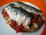 Recette Tartine des sardines Moraga - Sardinenschnittchen Moraga