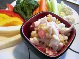 Recette Salade de goberge: 1 base, (sandwich, guedille, salade verte riz ou pâtes...)