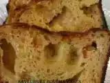 Recette Cake au chevre, aux noix et aux raisins.