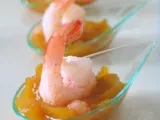 Recette Crevettes roses et crabe en chutney de mangue-ananas