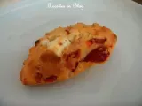 Recette Muffins jambon chevre poivrons