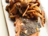 Recette Meunière de saumon au champignon à la japonaise, simple et frais.