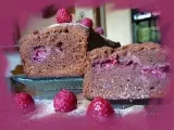 Recette Cake moelleux chocolat-framboise