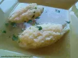 Recette Slovenian stock with semolina dumplings - bouillon slovene aux gnocchis de semoule