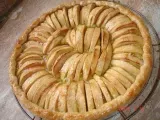 Recette Tarte feuilletée aux pommes à la frangipane aux pistaches