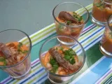 Recette Amuse-bouche poivron et crevettes grises