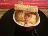 Recette Oeufs-cocotte coppa, tomate et parmesan