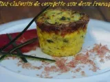 Recette Mini-clafoutis de courgette aux 2 fromages...