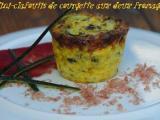 Recette Mini-clafoutis de courgette aux 2 fromages...