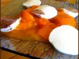 Recette Bouchées de yaourt en gelée sur sa compotée d'abricots