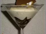 Recette Crème aux calissons à la feuillantine blanche sur craquant au chocolat noir
