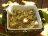 Recette Abricots rotis au brie poivre de sélim romarin