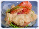 Recette Cocktail de crevettes au pamplemousse et a la ciboulette