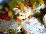Recette Rôti de dinde à la coriandre, gingembre et poivrons