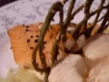 Recette Saint-jacques et saumon en suc de clémentine et sabayon de champagne