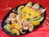 Recette Salade de scampis à la mangue ( light!!)