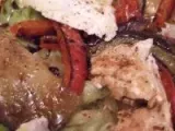 Recette Aubergine et poivrons grillés en salade