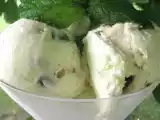 Recette Crème glacée à la menthe et aux grains de chocolat