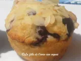 Recette Muffin aux cerises fraîches et aux amandes