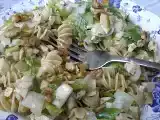 Recette Pâtes bio, poireaux, endives, noix