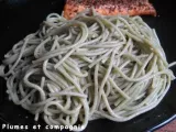 Recette Spaghetti au quinoa, persil et ail