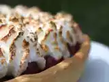 Recette Tarte amandine aux groseilles meringuée