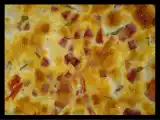 Recette Tarte express tomates, mozza, jambon et basilic frais