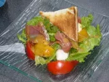 Recette Salade tomates bicolores et jambon cru