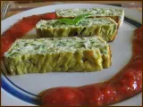 Recette Terrine de courgettes au coulis de tomates et basilic