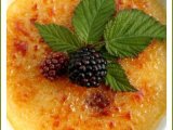 Recette Crème brûlée au sirop de fleurs de sureau