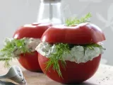 Recette Tomates farcis de fromage blanc...