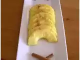 Recette Carpaccio d'ananas caramélisé à la canelle