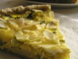 Recette Tarte brocolis et amandes