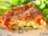 Recette Clafouti à la tomate, courgette et jambon