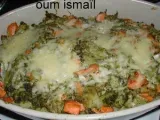 Recette Gratin brocolis saumon sur lit de quinoa