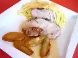 Recette Rôti de porc aux pommes caramélisées, ww 4 points