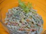Recette Salade de pâtes tricolores