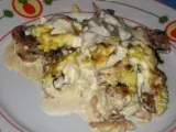 Recette Omelette aux champignons sauce vache qui rit