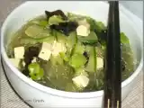 Recette Soupe chinoise aux vermicelles et au tofu